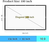WRLSUN 180 Inch Outdoor Projector Screen — image 4
