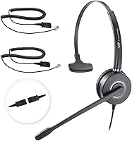 VT Telephone-Headset VT6932 QD Mono Headset with RJ09 Cables — image 1