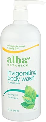 Alba Botanica Very Emollient Bath and Shower Gel Sparkling Mint 32 oz