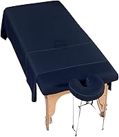 Cottingon 3 Piece Massage Table Sheet Set, Navy Blue — image 1