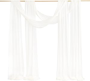 Ling's Moment Wedding Arch Draping Fabric 32ft x 30″