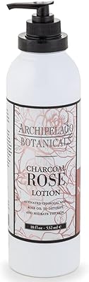 Archipelago Botanicals Charcoal Rose Lotion 18oz