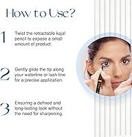 NOURISH MANTRA Jet Gaze Kajal Urban Rani - Black & Blue — image 4