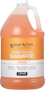 Ginger Lily Farms Club & Fitness Moisturizing Shampoo, 1 Gallon, Citrus Scent Review