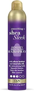 OGX Smoothing + Shea Sleek Humidity Blocking Hairspray, 8oz Review