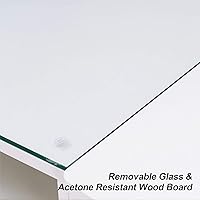 BarberPub Manicure Table with Drawers, White, 456019 inch — image 4