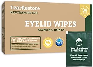 TearRestore NeutraWipe Manuka Honey Eyelid Wipes 30 Count Review