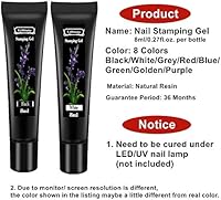 LiBiuty Nail Stamping Gel Polish Set 8Pcs — image 3