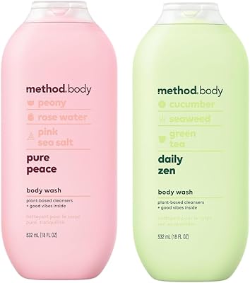 Method Body Wash Variety - Daily Zen & Pure Peace, 18oz Each