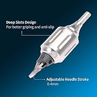 Cartridge Tattoo Grips CNC 316L Stainless Steel Adjustable Grip 32mm — image 4