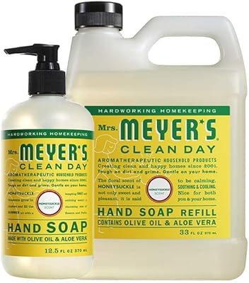Mrs. Meyer's Honeysuckle Hand Soap & Refill Set