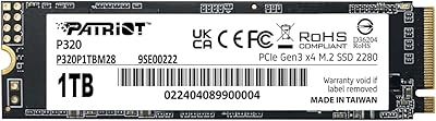 Patriot Memory P320 1TB SSD