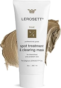 LEROSETT Facial Clay Mask for Acne, Oily Skin, 3.8oz Review