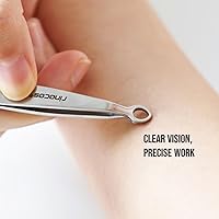 Rinocos RC_Silver Round Tip Tweezers — image 3