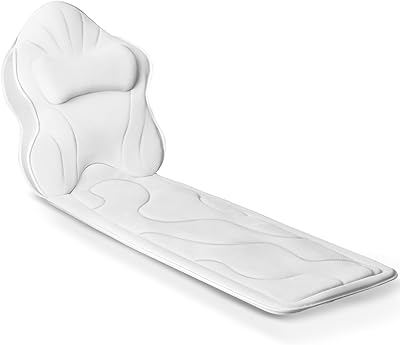 Poemland Luxury Full Body Bath Pillow - White