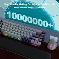 GEODMAER Wireless Gaming Keyboard and Mouse with Cooling Gel Wrist Rest — image 6