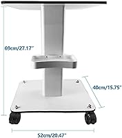 DNYSYSJ Beauty Salon Trolley Cart, 20.5x15.7x27.2in White — image 3