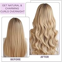 Posicurly Heatless Curls Overnight Hair Curlers - 4 Pcs Velvet Rollers with Satin Wrap — image 2