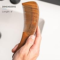 ZEUS Curved Sandalwood Beard Comb, 8 Inch — image 6