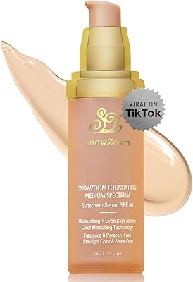 OUSHANG 4-in-1 Hydrating Full Coverage Foundation, SPF 50, Shade 380 Deep Natural
