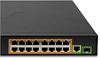 BV-Tech 16 Ports PoE+ Switch 230W — image 4