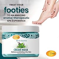 SPA REDI Body and Foot Cream Mask, Mint & Eucalyptus, 16oz — image 5