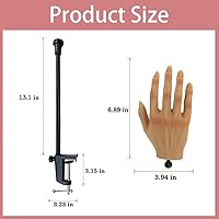 Tiebeauty Silicone Practice Hand for Acrylic Nails - Left Hand with Stand — image 4