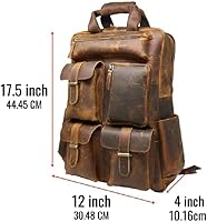 Jaald Leather Laptop Backpack Brahma 17.3-inch — image 8