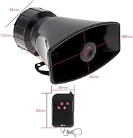 DriSentri 7-Sound Car Siren Horn Speaker with Remote Controller 12V 100W — image 2