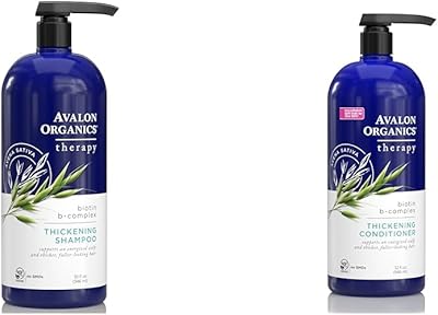 Avalon Organics Biotin B-Complex Thickening Shampoo & Conditioner, 32 Fl Oz