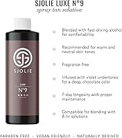 SJOLIE Violet Spray Tan Solution - Luxe 9 - Medium Blend 8oz — image 2