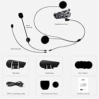 JZAQ A13 Bluetooth Helmet Speakers & Intercom System — image 8