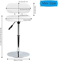 FURWOO White PU Leather Swivel Salon Chair — image 3