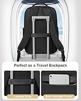 Black Laptop Backpack for Women and Men, 23L Capacity — image 6