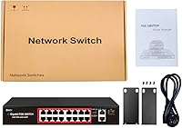 STEAMEMO 16-Port PoE Switch with 240W Power and 2 Gigabit Uplinks — image 8
