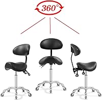 Antlu Saddle Stool Rolling Chair with Back Support — image 6