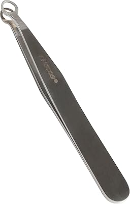 Rinocos RC_Silver Round Tip Tweezers