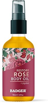 Badger Rose Body Oil 4oz