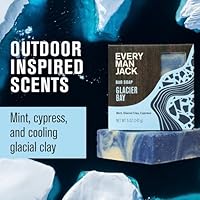 Every Man Jack Cold Plunge Mens Bar Soap - Glacier Bay Scent, 5oz 2 Pack — image 3