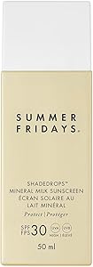 Summer Fridays ShadeDrops SPF 30 Mineral Milk Face Sunscreen 1.7oz Review