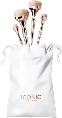 ICONIC LONDON Luxury Makeup Brush Set – Gold