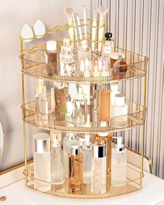 FELIZHOUSE 3-Tier Makeup Organizer - Amber