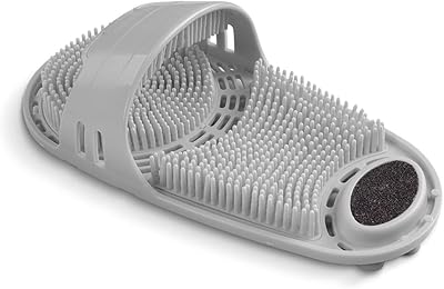 Kibhous Silicone Shower Foot Scrubber (Gray)
