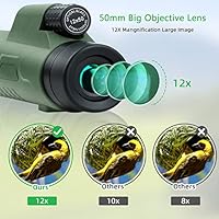 Pankoo 12x50 HD Monocular Telescope — image 3