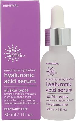 Earth Science Maximum Hydration Hyaluronic Acid Serum 1oz