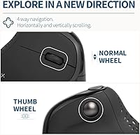 DeLUX Seeker M618XSU Wired Ergonomic Vertical Mouse — image 3