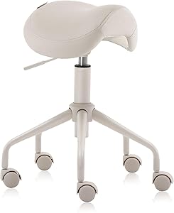 DR.LOMILOMI Ergonomic Saddle Stool Chair (Cream) Review