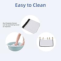 AODIOU 120-inch Outdoor Projector Screen with Stand — image 6