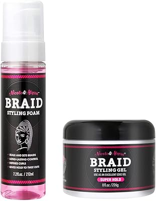 Nicole & Alyssa Braid Styling Combo Foam 7.2oz + Gel 8oz