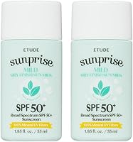 ETUDE Sunprise Mild Airy Finish Sun Milk Duo Set SPF50+ PA++++ 55mL x2 — image 1